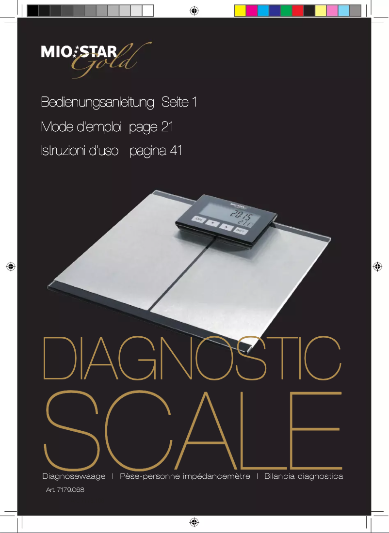 Page 1 de la notice Manuel utilisateur Mio Star 7179.068