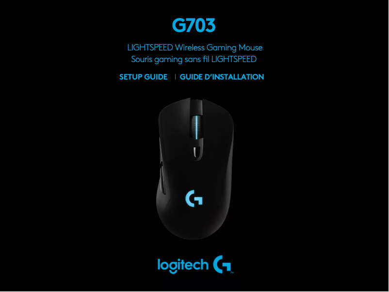 Page 1 de la notice Manuel utilisateur Logitech G703
