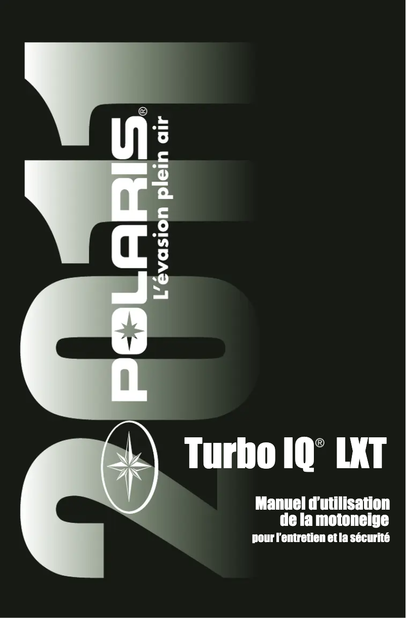 Image de la première page du manuel de l'appareil Turbo IQ LXT (2011)