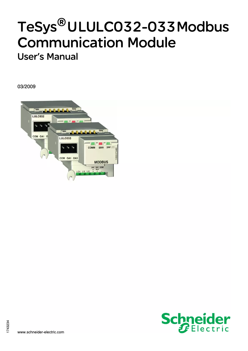 Página 1 del manual Manual de usuario Schneider LUCA18BL
