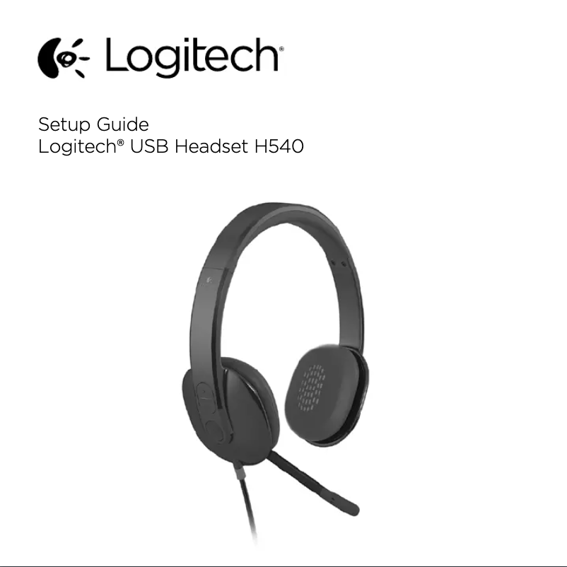 Imagen de la primera página del manual del dispositivo USB Headset H540