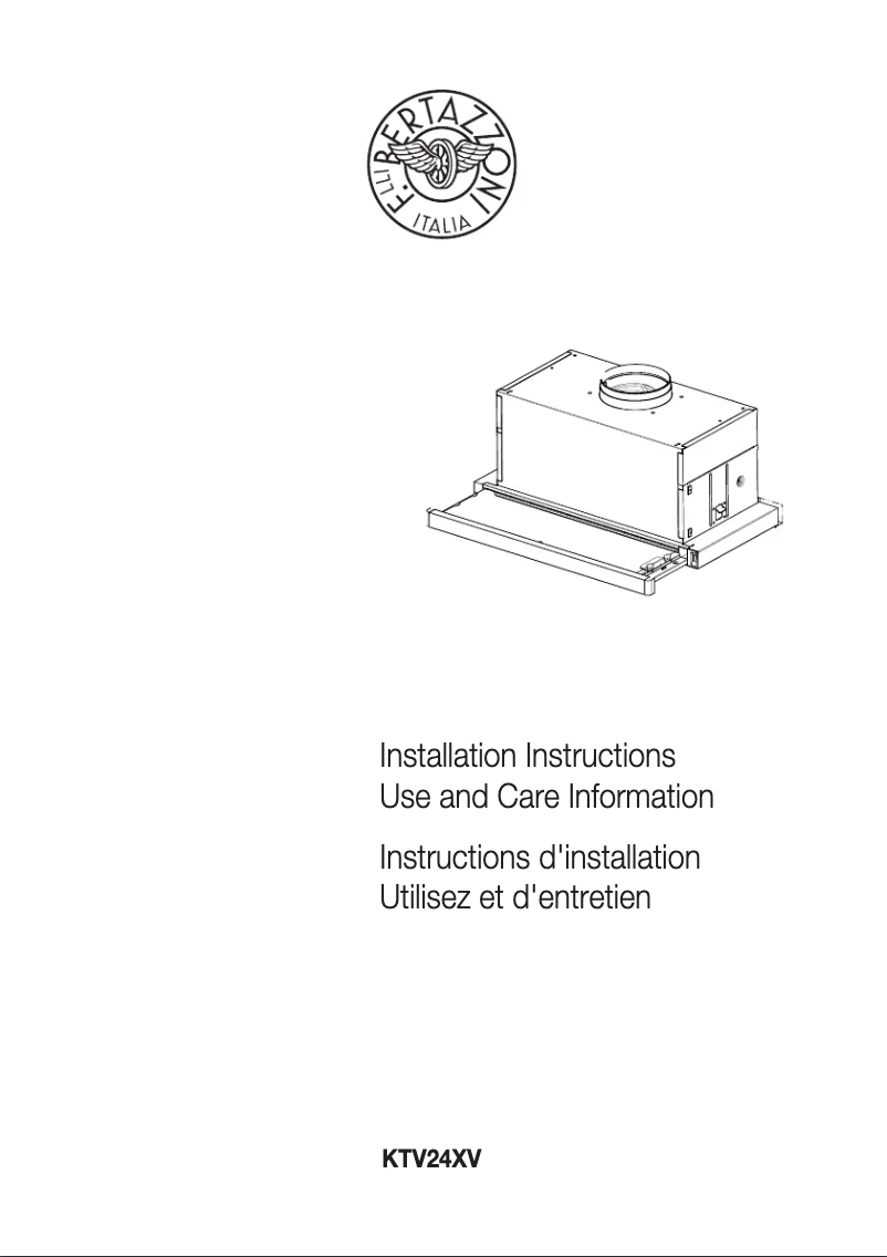 Page 1 de la notice Guide d'installation Bertazzoni KTV30XV