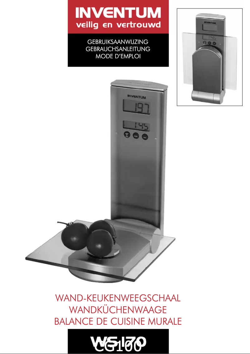 Page n°1 - Manuel utilisateur Inventum WS170