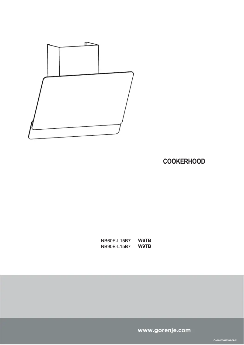 Page n°1 - Manuel utilisateur Gorenje W9TB
