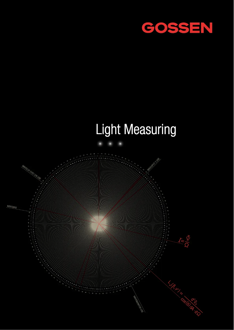 Page 1 de la notice Brochure Gossen Metrawatt MAVOLUX 5032 C USB