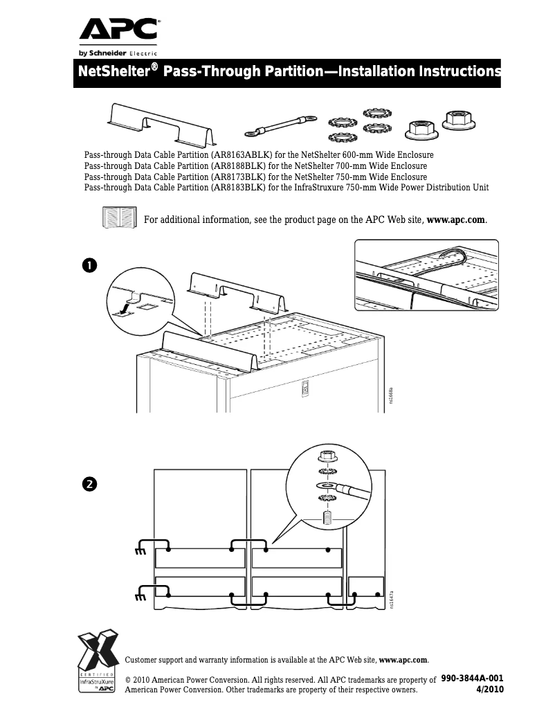 Página 1 del manual Manual de usuario APC AR8163A