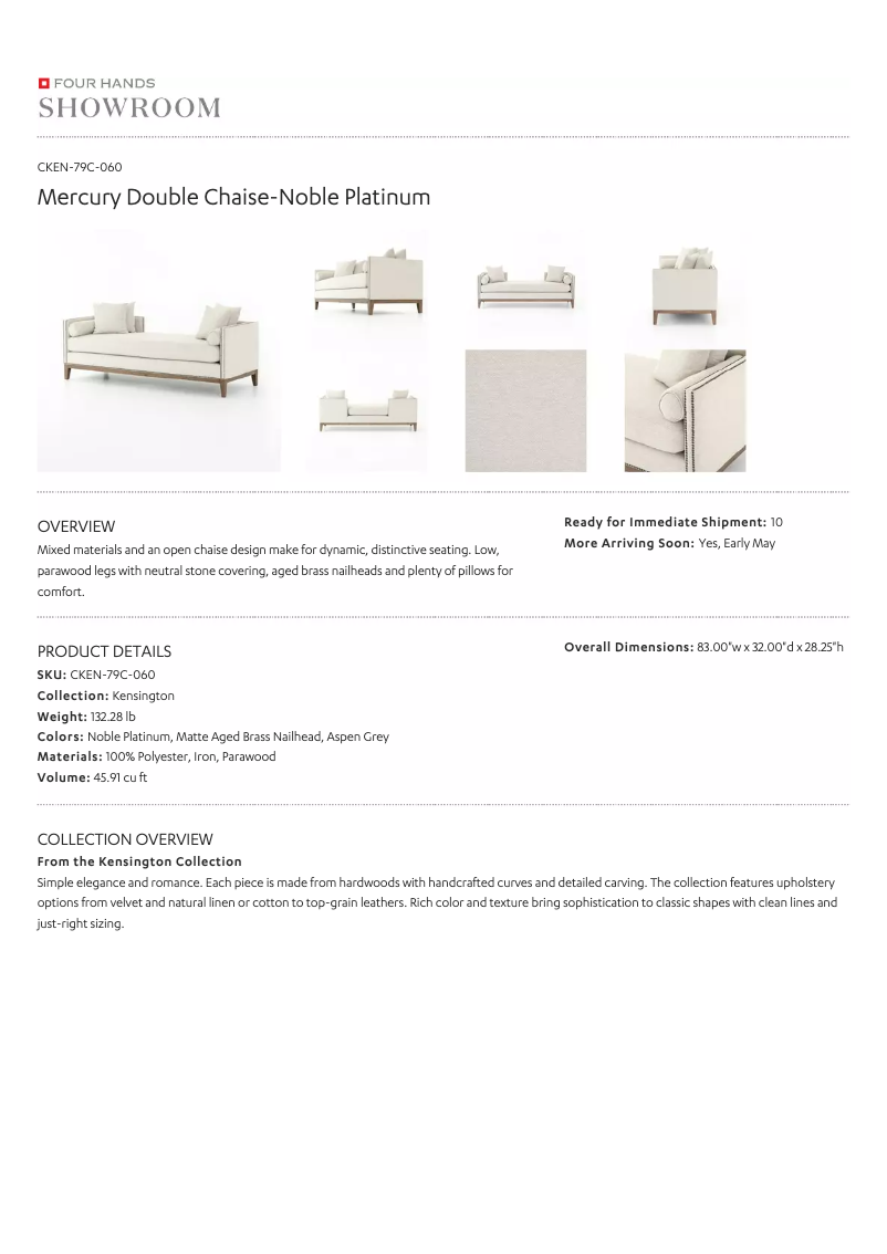 Page 1 de la notice Manuel utilisateur Four Hands CKEN-79C-060