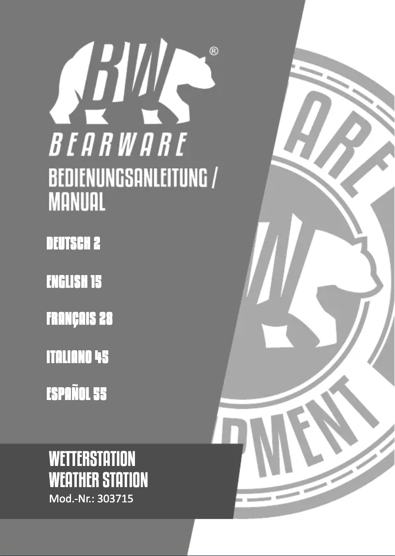 Image de la première page du manuel de l'appareil 303715