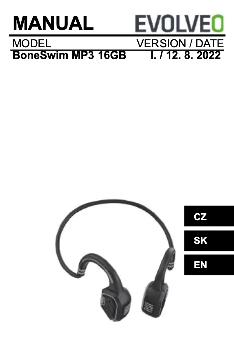 Page n°1 - Manuel utilisateur Evolveo BoneSwim MP3 16GB