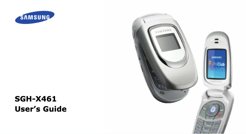 Page n°1 - Manuel utilisateur Samsung SGH-X461