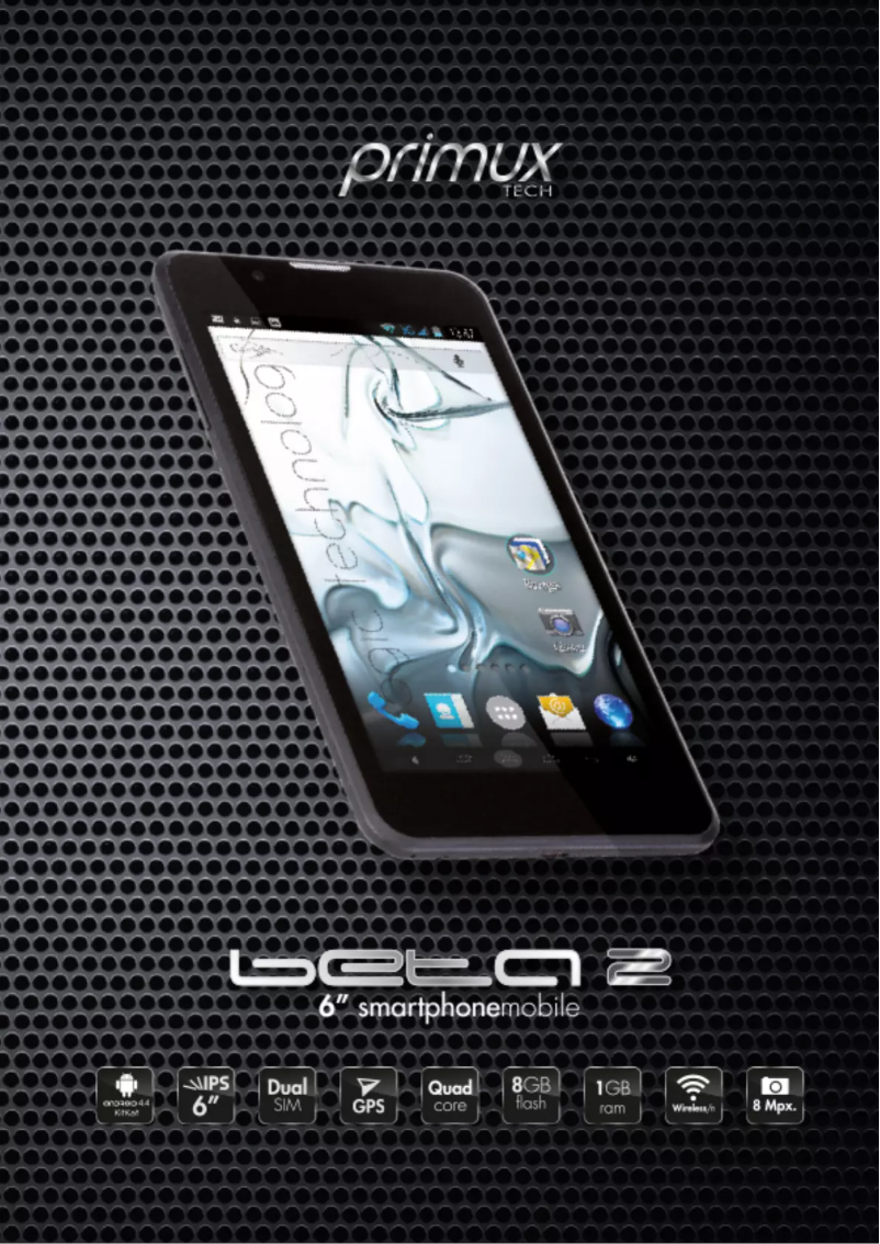 Page 1 de la notice Manuel utilisateur Primux Beta 2