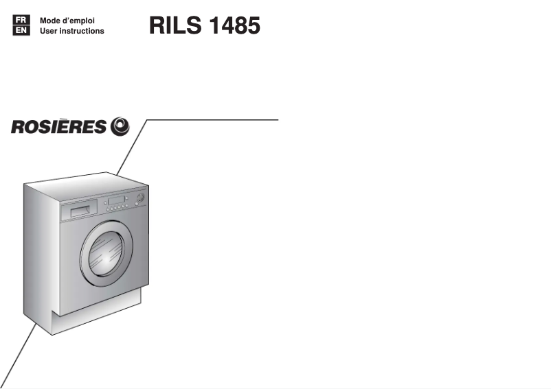 Page n°1 - Manuel utilisateur Rosieres RILS1485-47S