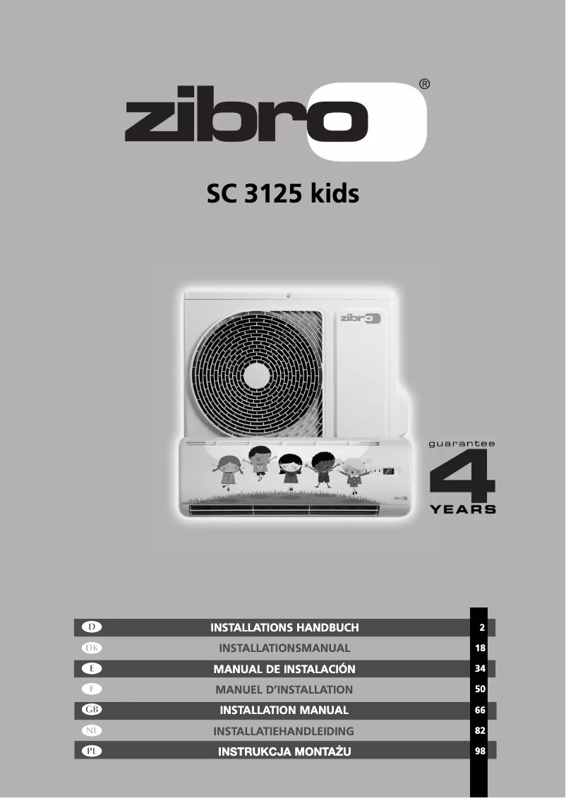 Page n°1 - Manuel utilisateur Zibro SC 3125 Kids