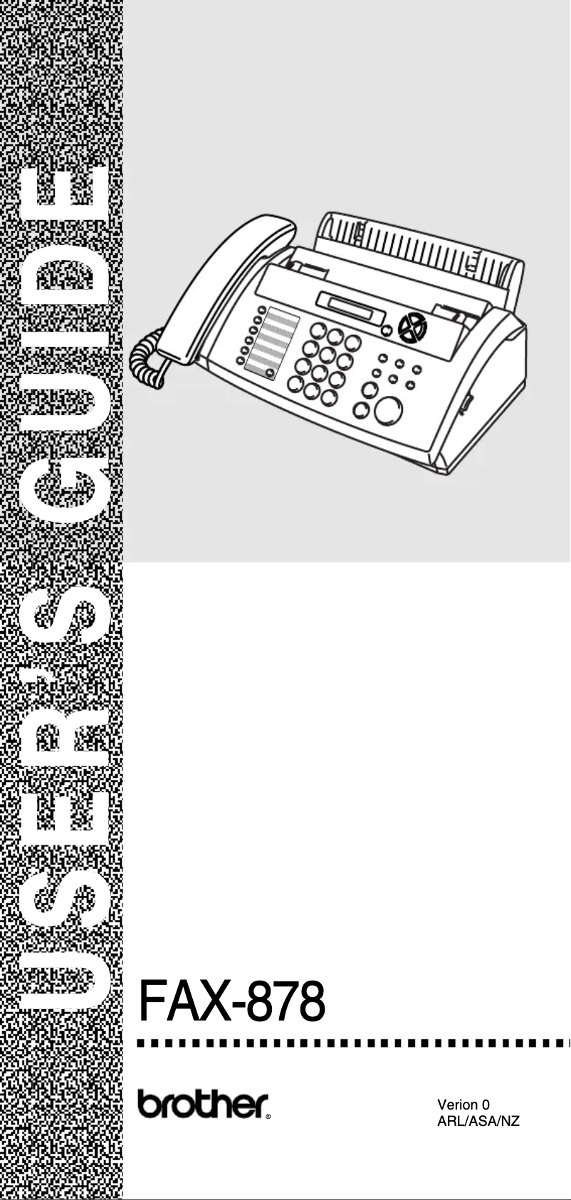 Page 1 de la notice Manuel utilisateur Brother FAX-878