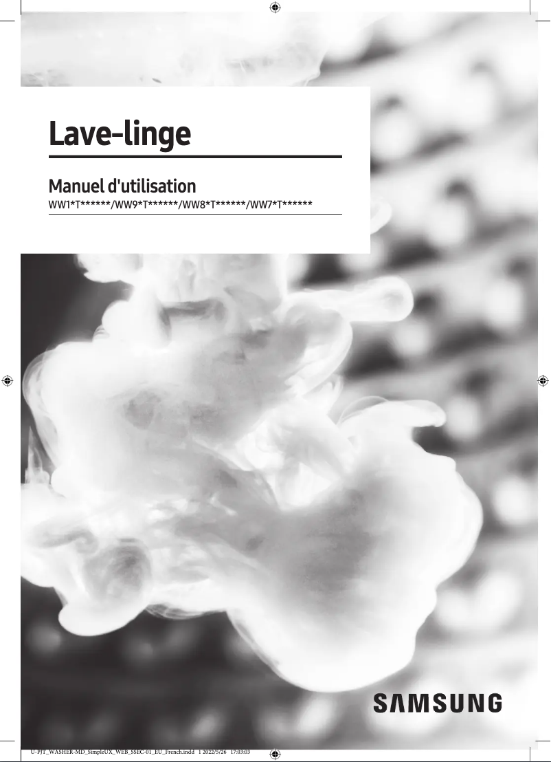 Page n°1 - Manuel utilisateur Samsung WW8GT654ALH