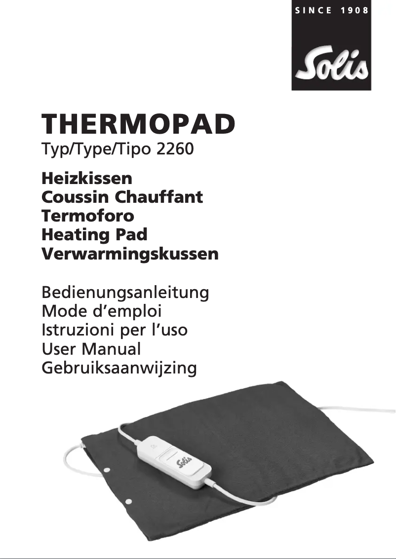 Image de la première page du manuel de l'appareil Thermopad 2260