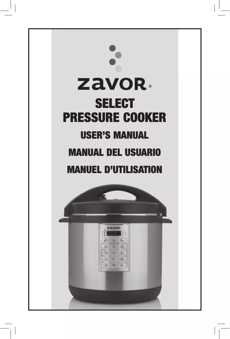Page 1 de la notice Manuel utilisateur Zavor Select ZSESE02