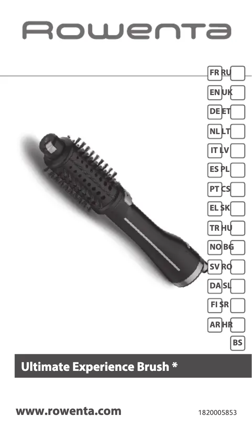 Image de la première page du manuel de l'appareil Ultimate Experience CF9620