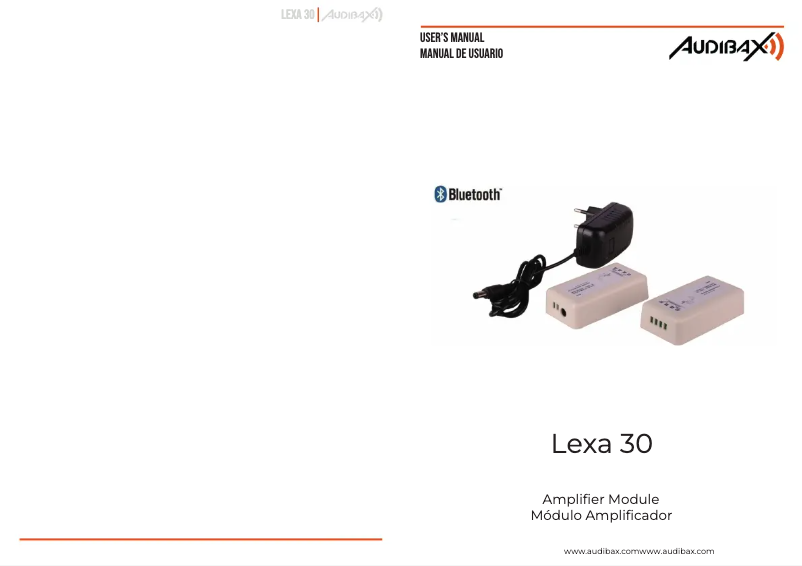 Page n°1 - Manuel utilisateur Audibax Lexa 30