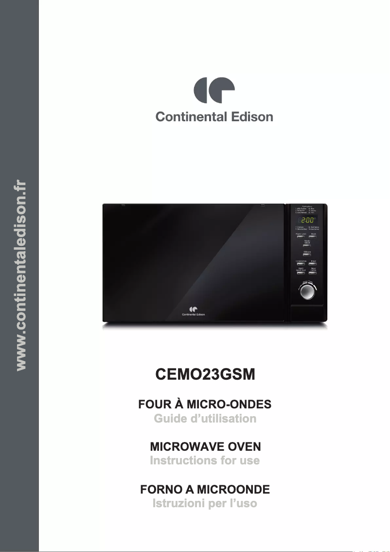 Página 1 del manual Manual de usuario Continental Edison CEMO23GSM