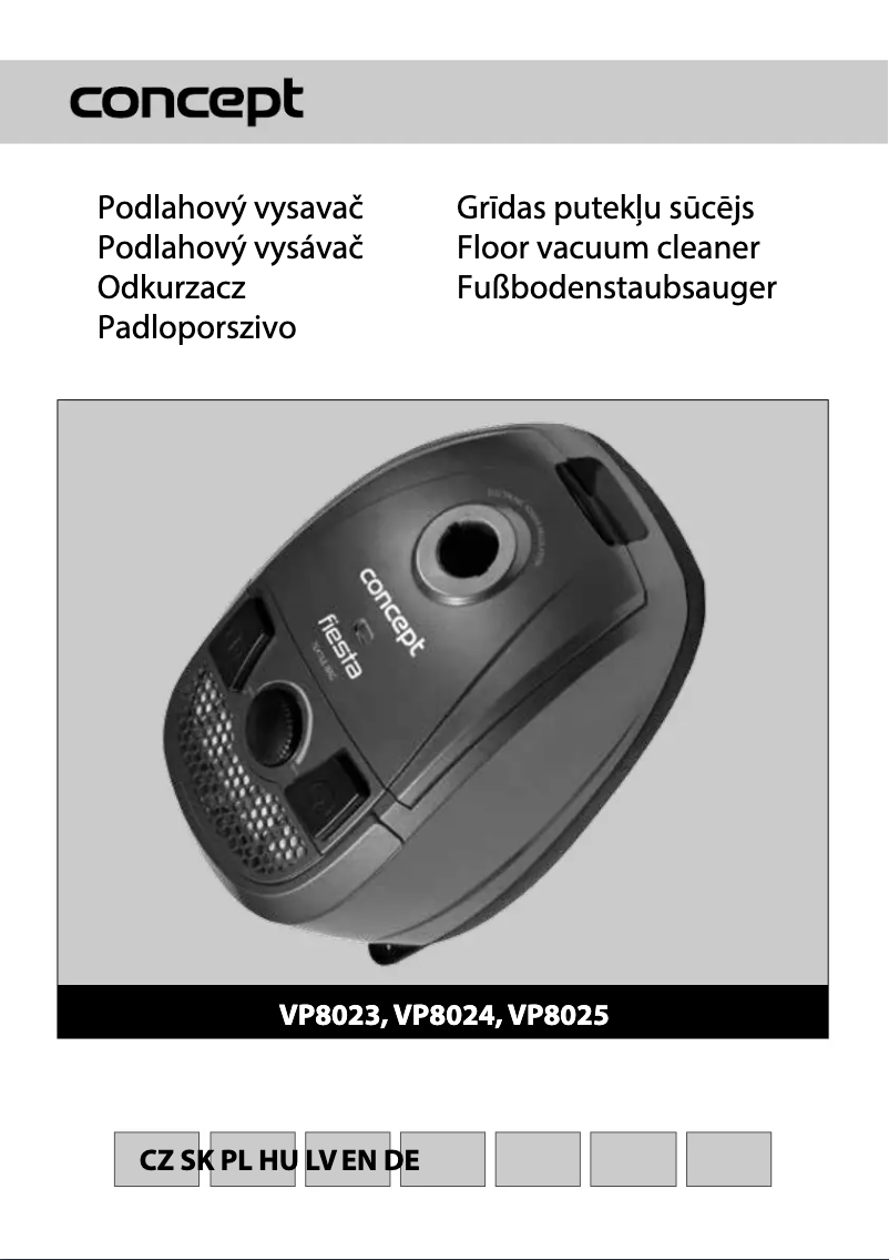 Image de la première page du manuel de l'appareil VP-8024