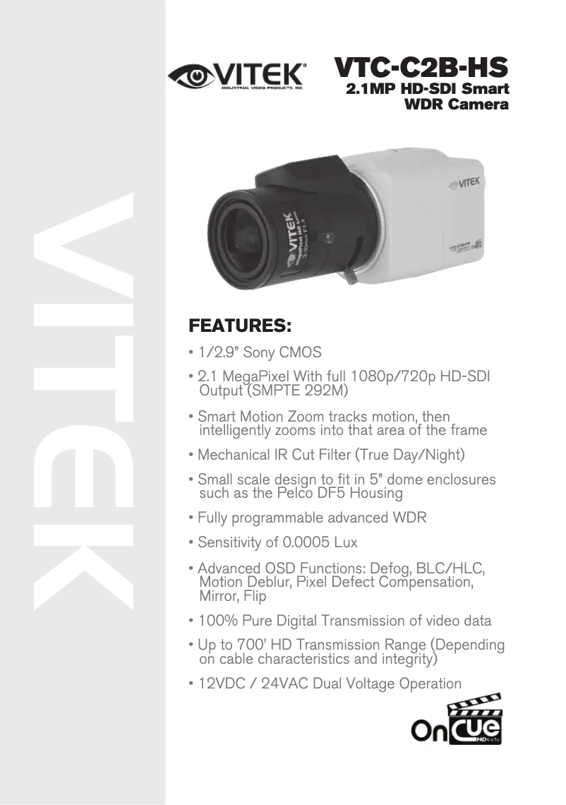 Page 1 de la notice Manuel utilisateur Vitek VTC-C2B-HS