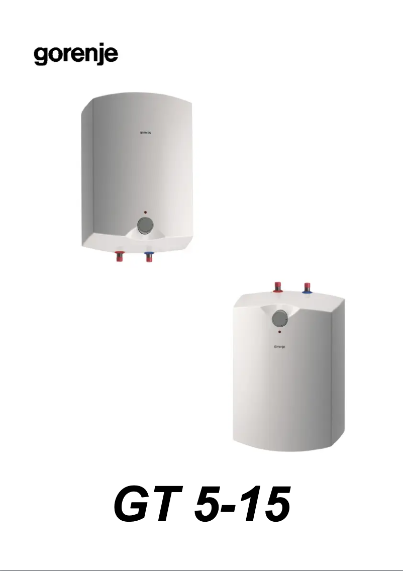 Image de la première page du manuel de l'appareil GT5O