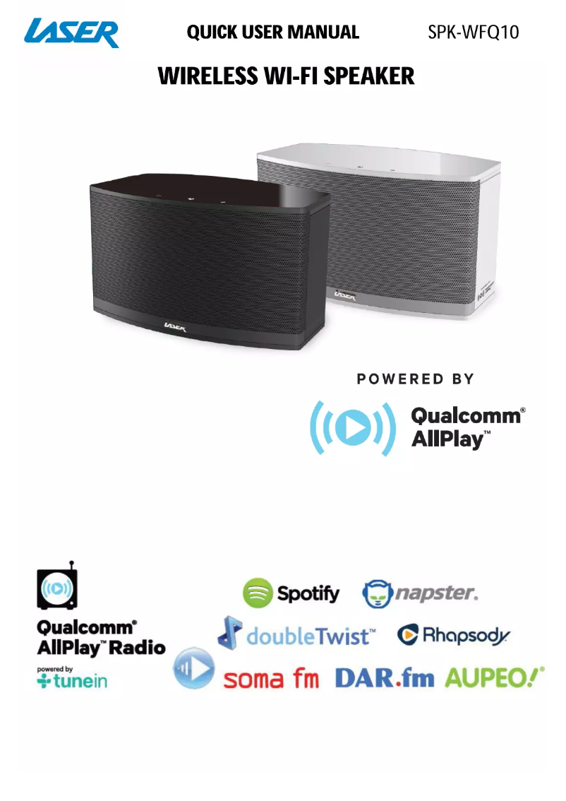Page 1 de la notice Manuel utilisateur Laser SPK-WFQ10