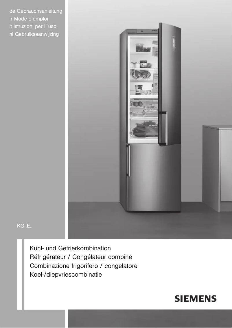 Page n°1 - Manuel utilisateur Siemens KG39EBW40