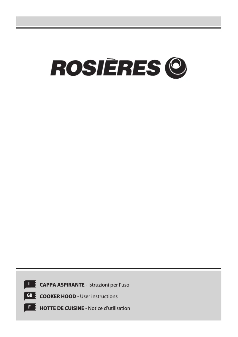 Page 1 de la notice Manuel utilisateur Rosieres RHP 6700 IN
