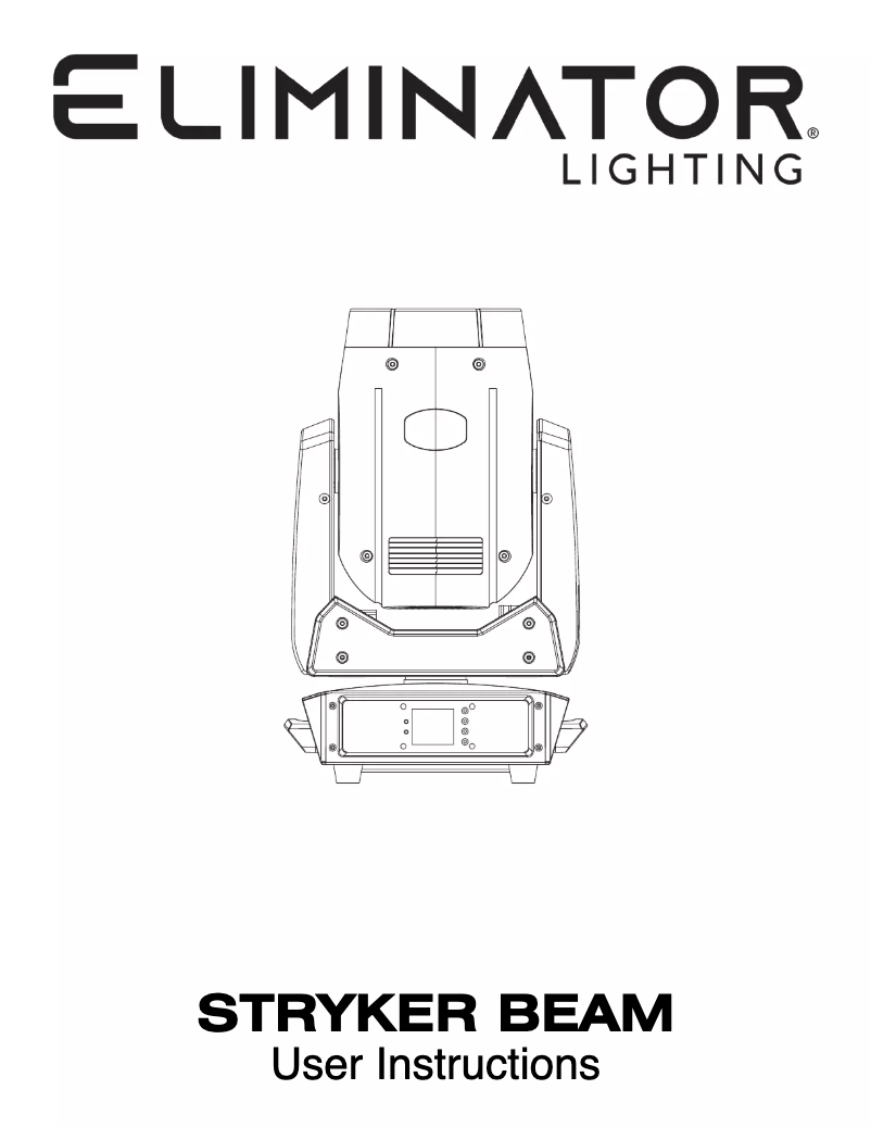 Page n°1 - Manuel utilisateur Eliminator Lighting STRYKER BEAM