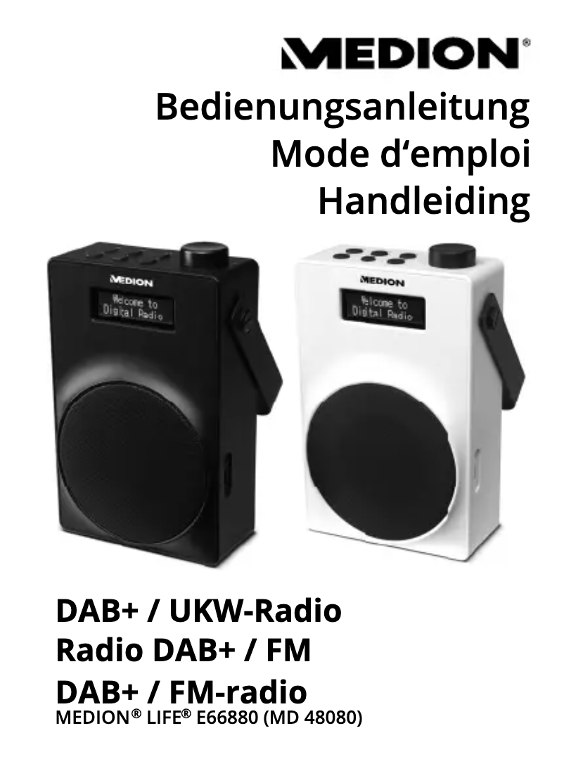 Page 1 de la notice Manuel utilisateur Medion LIFE E66880 (MD 48080)