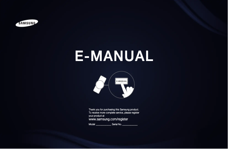 Page n°1 - Manuel utilisateur Samsung UE55D6750WQ