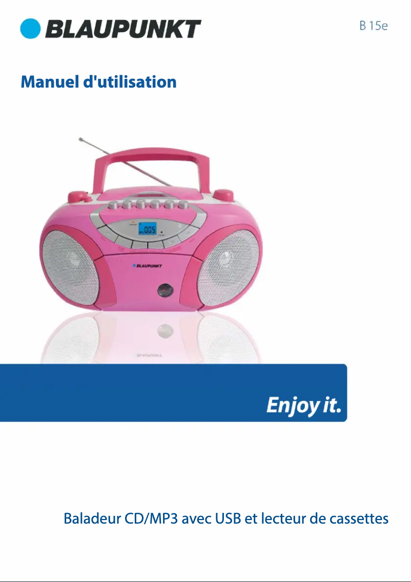 Page 1 de la notice Manuel utilisateur Blaupunkt B 15e