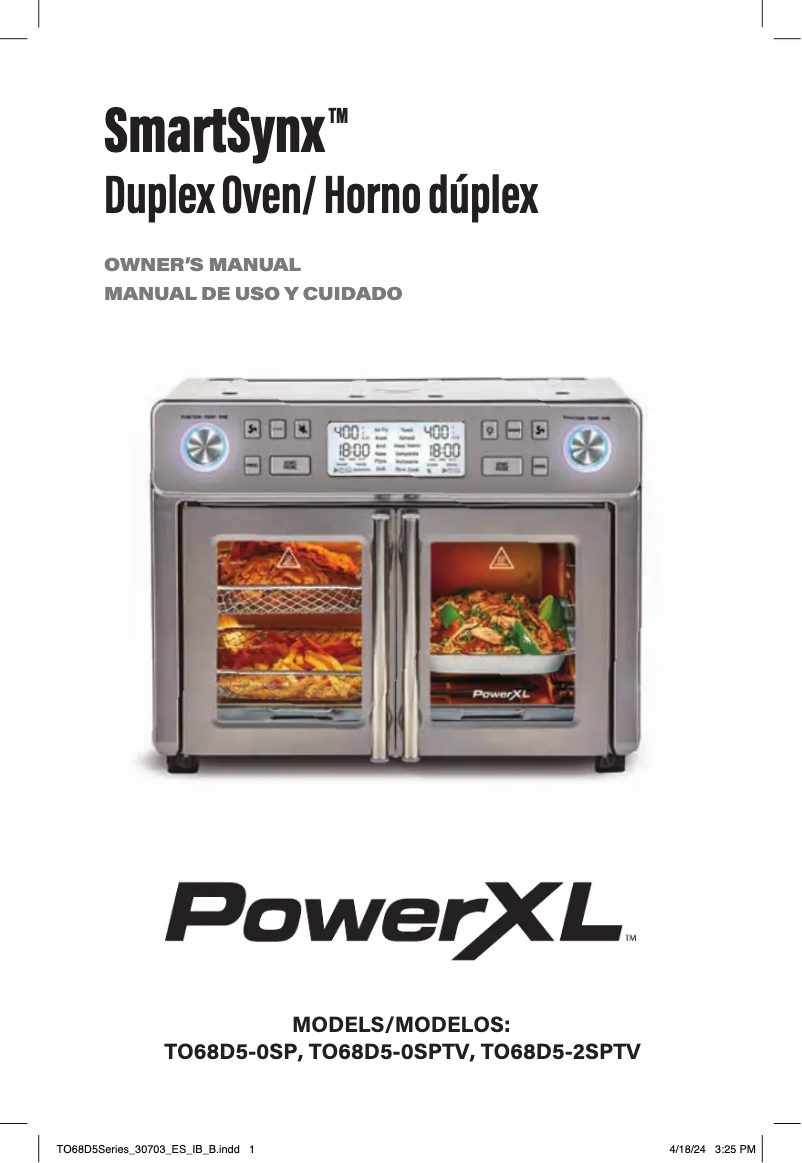 Page 1 de la notice Manuel utilisateur PowerXL SmartSynx TO68D5-0SP