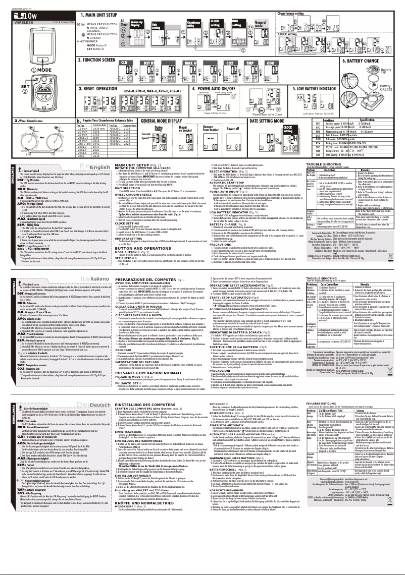 Page n°1 - Manuel utilisateur Echowell U10w