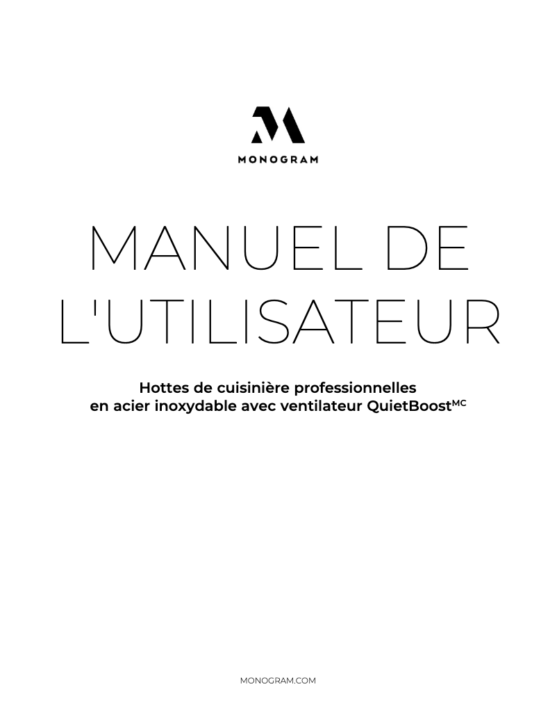 Página 1 del manual Manual de usuario Monogram ZVW1360SPSS