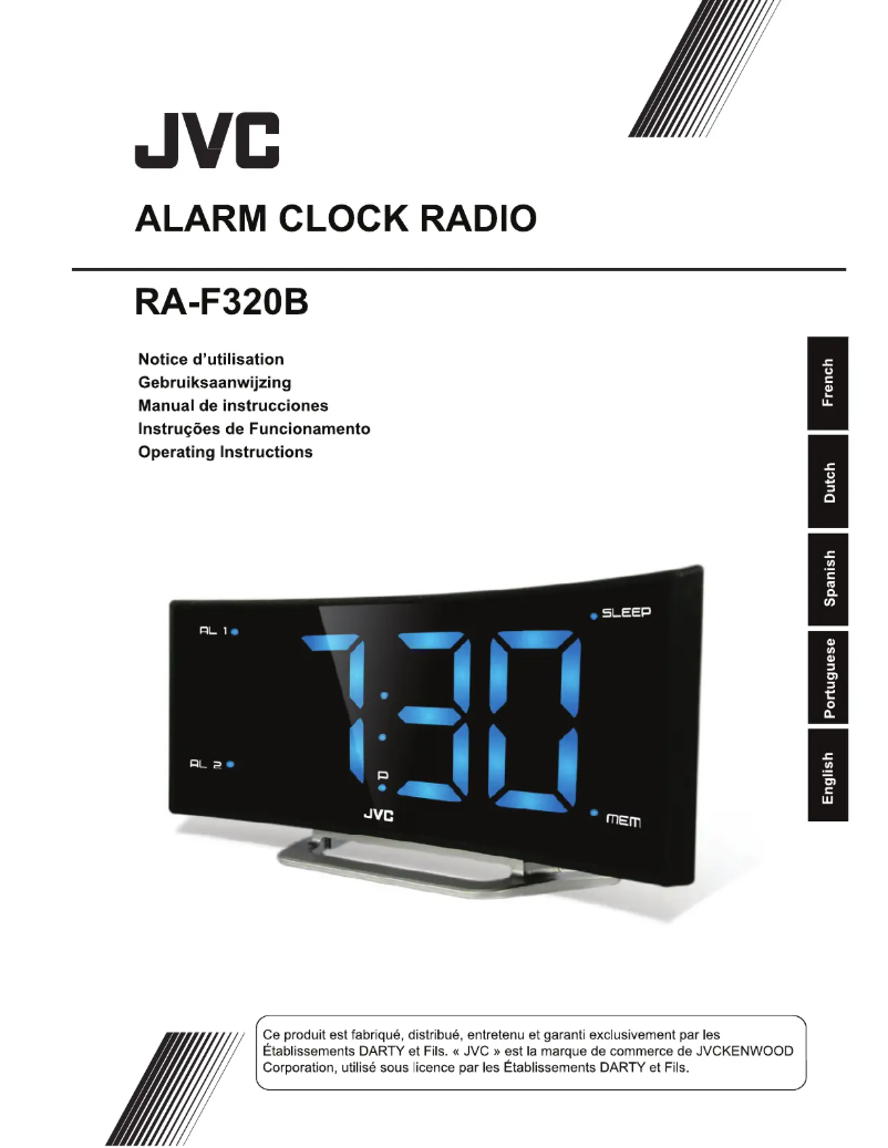 Page n°1 - Manuel utilisateur JVC RA-F320B