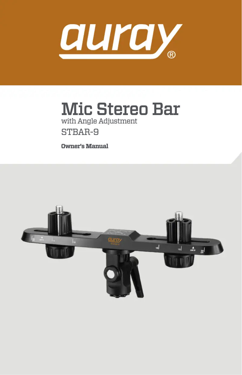 Image de la première page du manuel de l'appareil STBAR-9