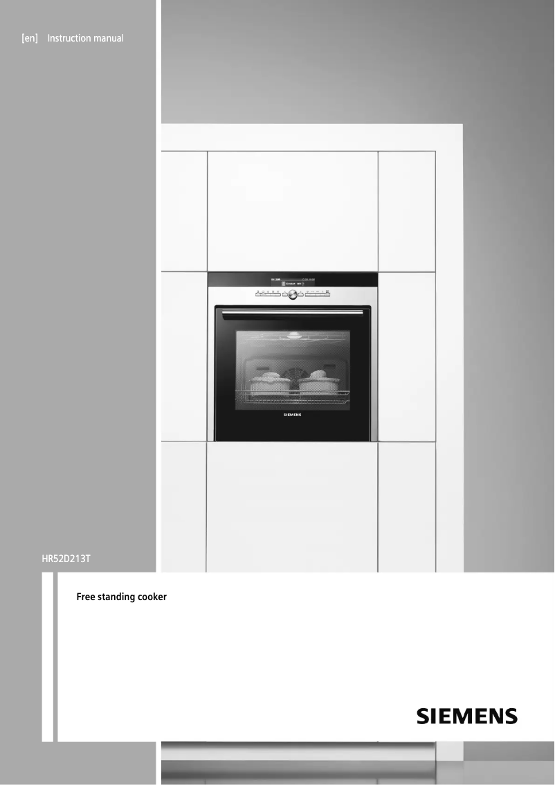 Page n°1 - Manuel d'utilisation et d'entretien Siemens HR52D213T