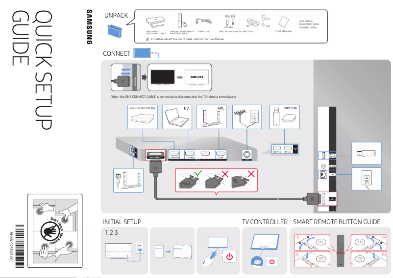 Imagen de la primera página del manual del dispositivo UN78KS9500F