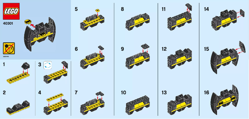 Page n°1 - Manuel utilisateur Lego Batman 40301