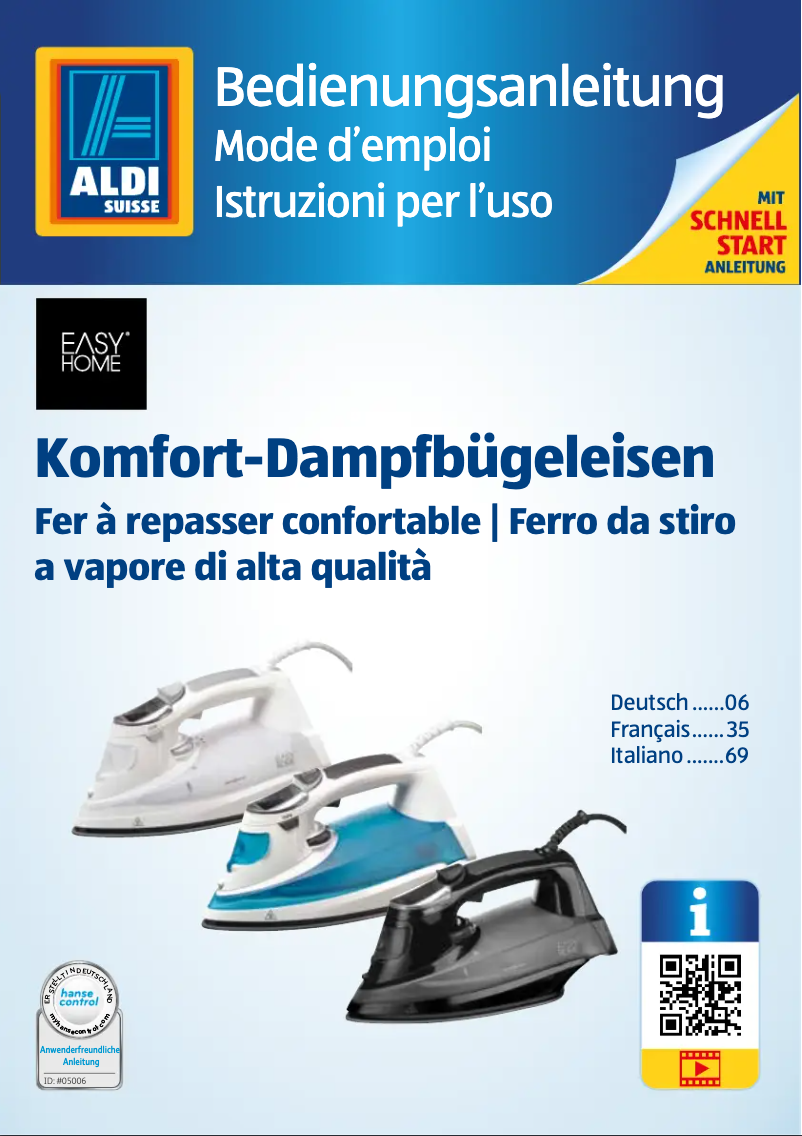 Page 1 de la notice Manuel utilisateur Easy Home GT-SI-lcd-03