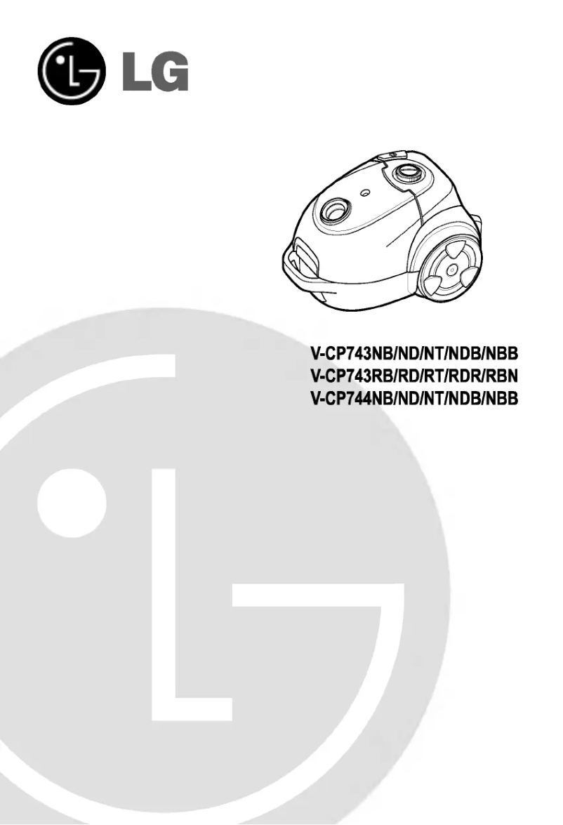 Página 1 del manual Manual de usuario LG VTCP743NB