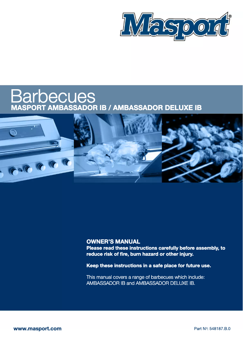 Image de la première page du manuel de l'appareil Ambassador Inbuilt