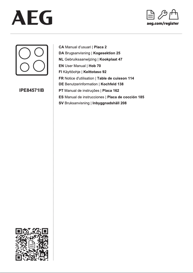 Image de la première page du manuel de l'appareil IPE84571IB