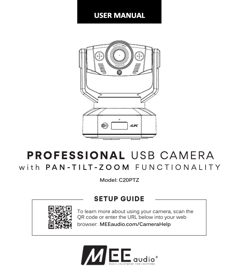 Page n°1 - Manuel utilisateur MEE audio C20PTZ