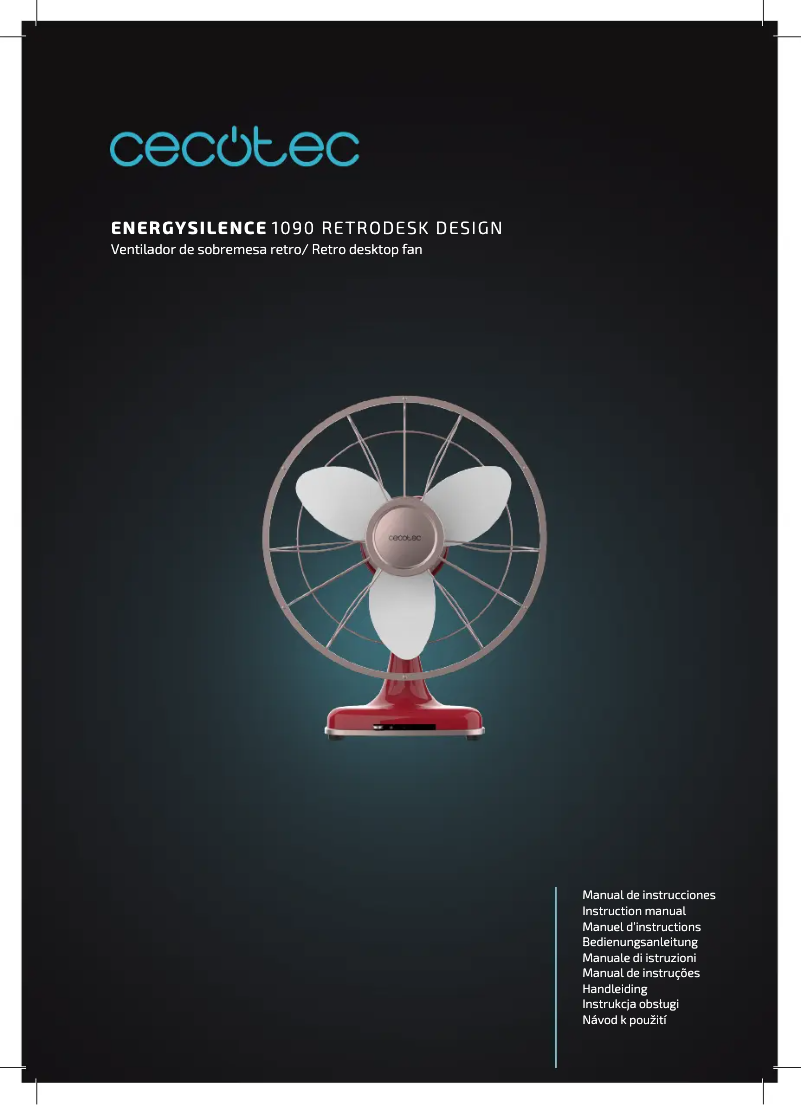 Page n°1 - Manuel utilisateur Cecotec EnergySilence 1090 RetroDesk Design