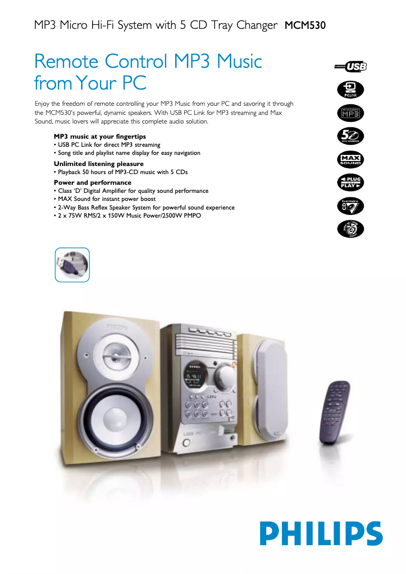 Image de la première page du manuel de l'appareil MCM530