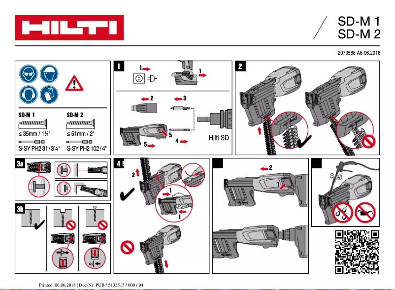 Página 1 del manual Instrucciones / montaje Hilti SD 5000-A22 02